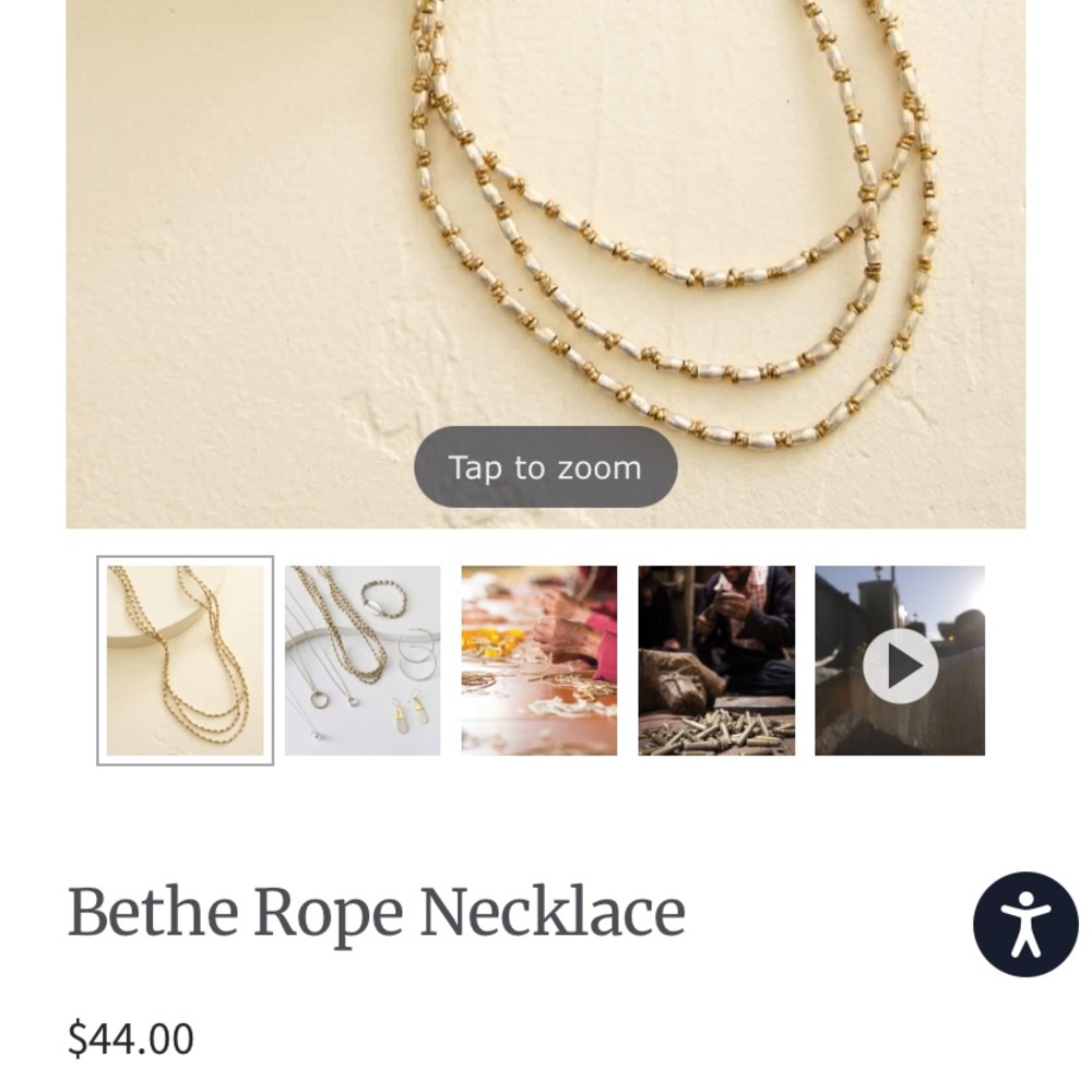 Noonday Collection Bethe Rope Necklace - Picture 2 of 3